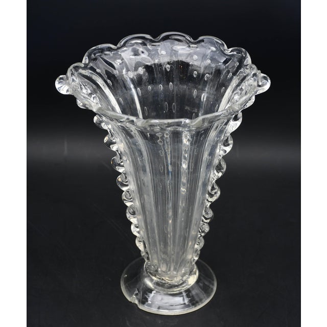 Wonderful Murano vase made by the Barovier and Toso glassworks in the 1930s-40s. A unique touch of class to decorate any...