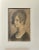 1920s Angelo Dall'Oca Bianca, Portrait of a Woman, Pencil Drawing on Paper For Sale - Image 5 of 5