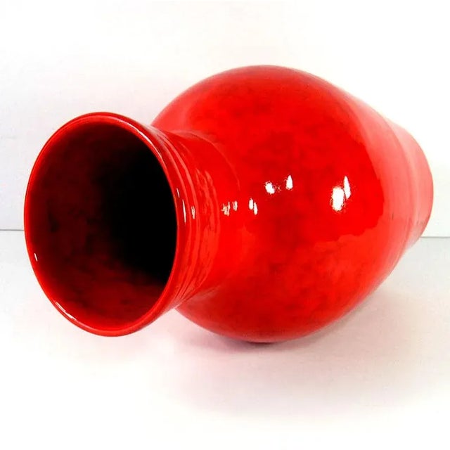 Large Italian Ceramic Vase, 1960s For Sale - Image 3 of 7