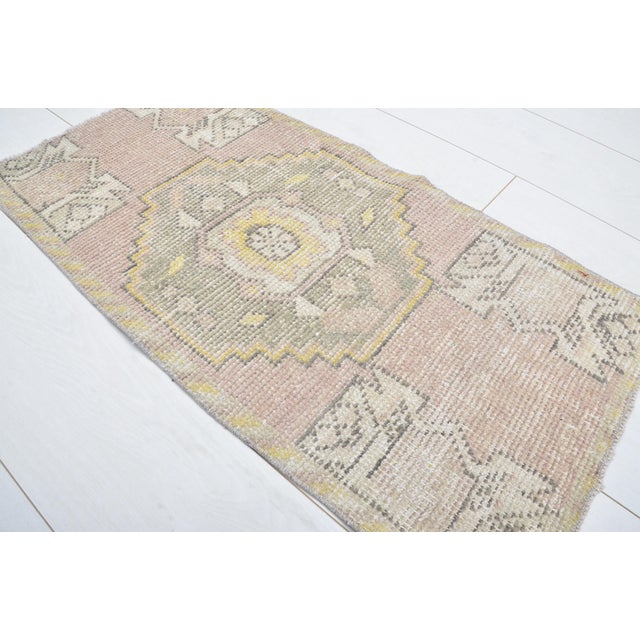 Mid 20th Century Wool Vintage Rug For Sale - Image 4 of 5