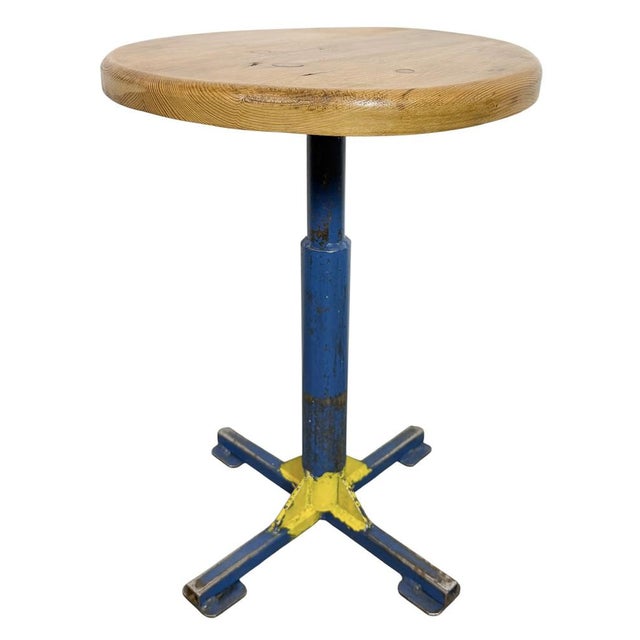 Vintage Industrial Workshop Stool, 1960s For Sale - Image 14 of 14