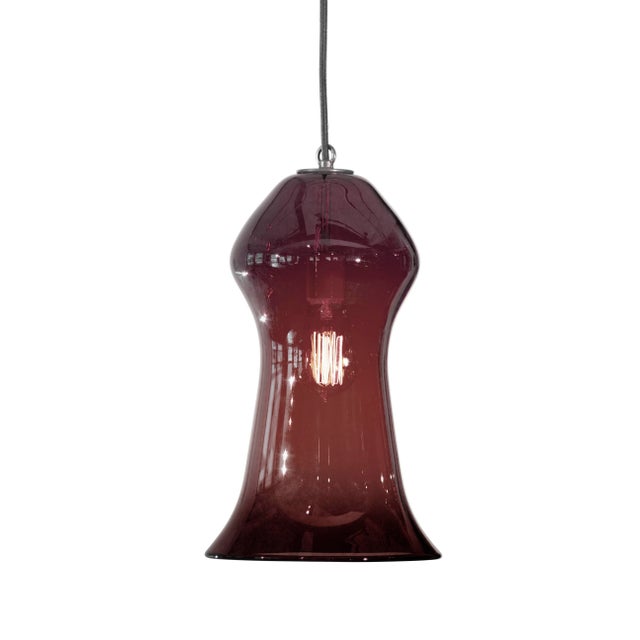 Not Yet Made - Made To Order Gama Pendant Light from the Versuvius Collection in Amethyst For Sale - Image 5 of 5