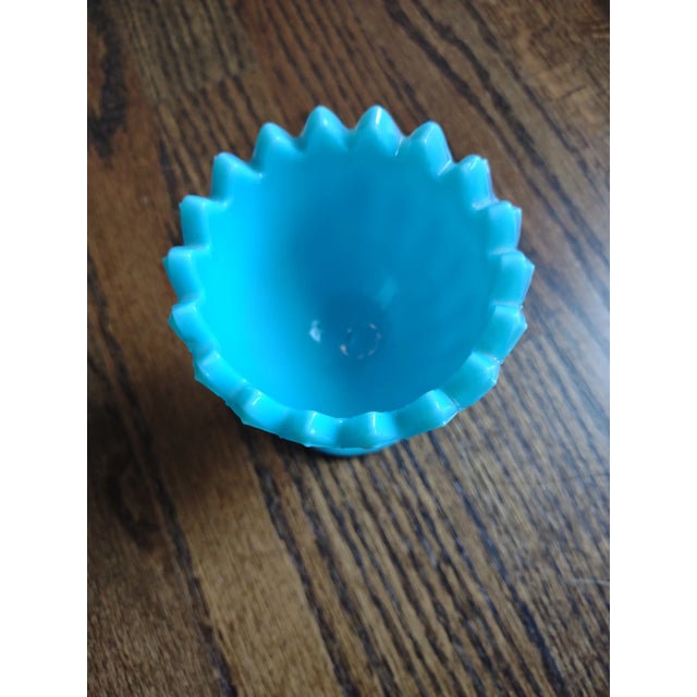 Offered is a beautiful French opaline glass vase from the 1930's. It was made by Portieux Vallerysthal and is in excellent...