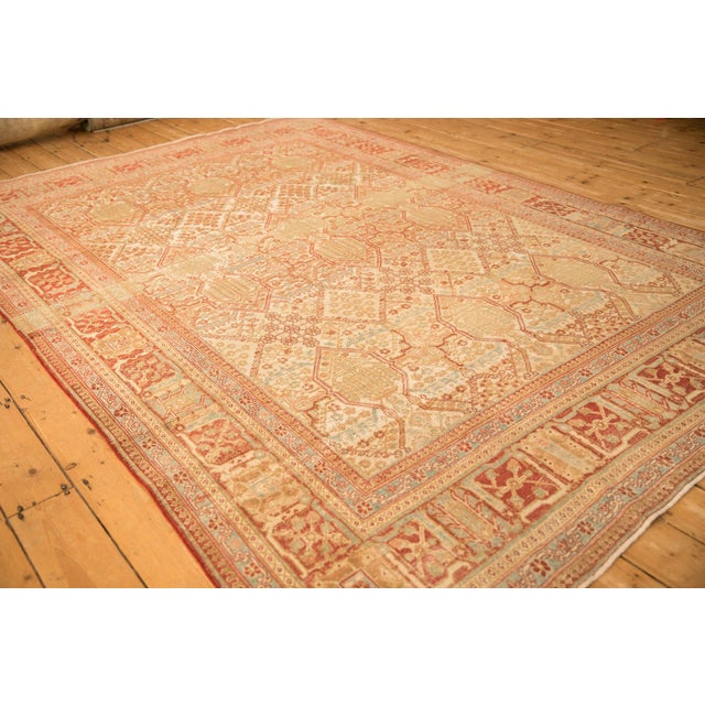 Vintage Distressed Joshegan Carpet - 7'1" x 9'11" For Sale - Image 9 of 15