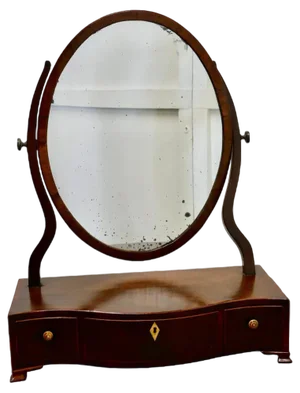 Georgian Mahogany Vanity Mirror, 1800s
