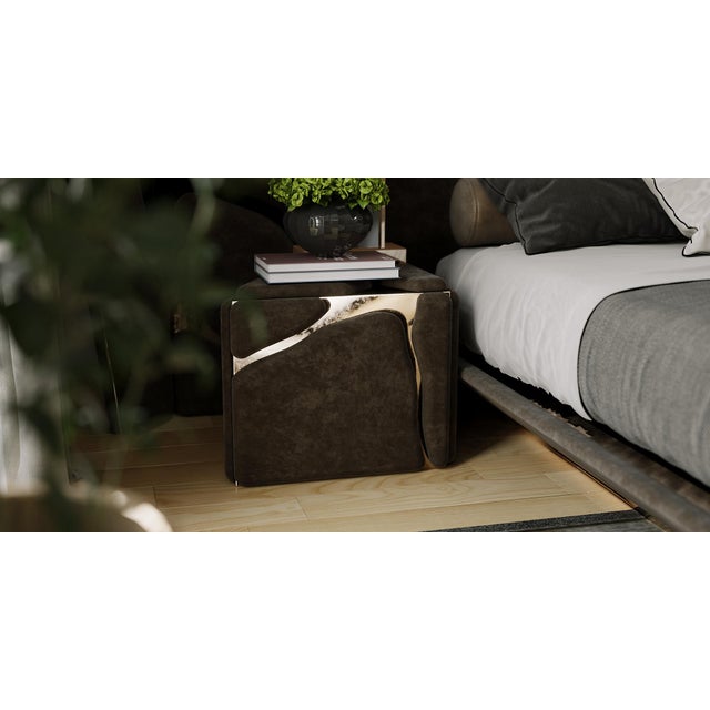 Contemporary Kintsukuroi Right Nightstand from Alma De Luce For Sale - Image 3 of 4