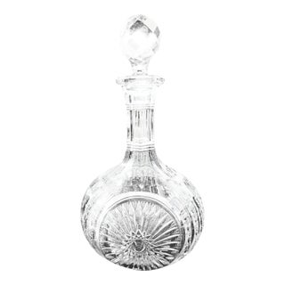 Early 20th Century Bryce Higbee Eapg Decanter, Heavy Lead Crystal For Sale