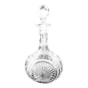 Early 20th Century Bryce Higbee Eapg Decanter, Heavy Lead Crystal