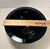 Glass Vintage Ward Bennett Sengai Sasaki Black Glass Bowl 24% Lead Crystal Made in Japan For Sale - Image 7 of 8