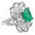 Natural zambian Emerald Certified Ring with Diamond and 18k Gold For Sale - Image 18 of 18