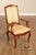 Century French Provincial Style Pair Of Upholstered Ladderback Armchairs For Sale - Image 15 of 18