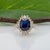 Gia Certified 4.3Ct Ceylon Sapphire Ring With Natural Diamond Accents: 14k Gold, Size 6.75 For Sale In Columbus - Image 6 of 10