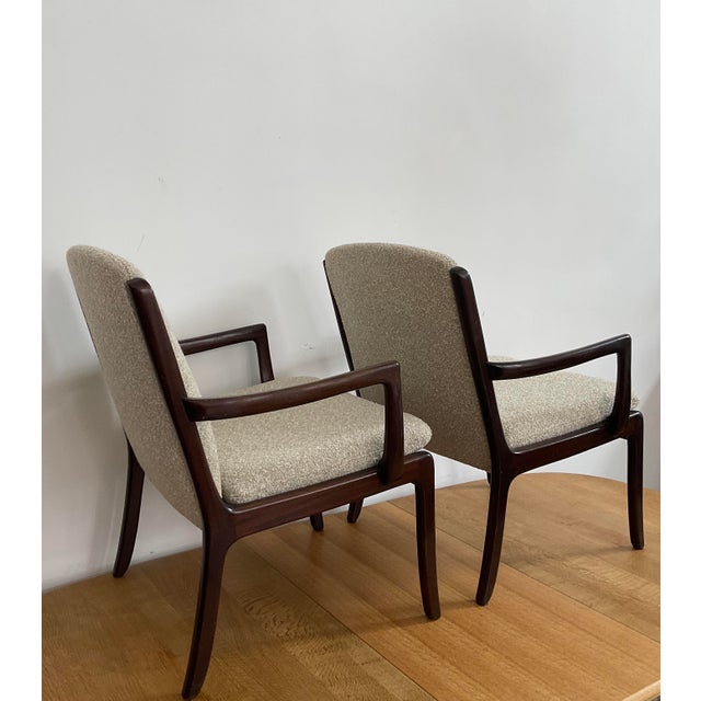 1960s Pair of Ole Wanscher Mahogany 'Senator' Lounge Chairs for Cado For Sale - Image 9 of 13