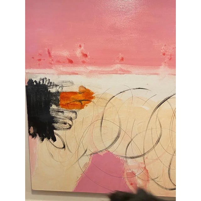 Abstract "Baling Hay" Abstract Landscape Acrylic Painting For Sale - Image 3 of 6