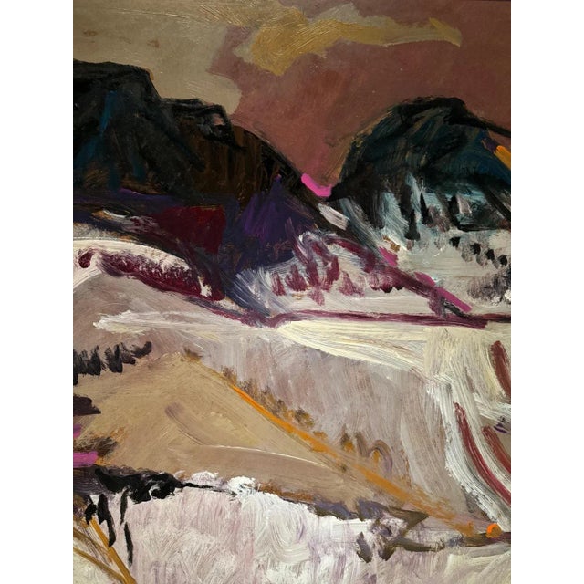 Jean Krillé, Landscape 104, Oil on Masonite, 1987 For Sale - Image 5 of 10