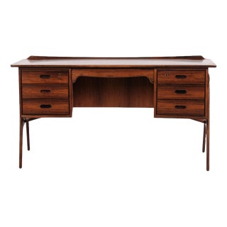 Rosewood Desk by Svend Åge Madsen for Sigurd Hansen Furniture Factory, 1960 For Sale