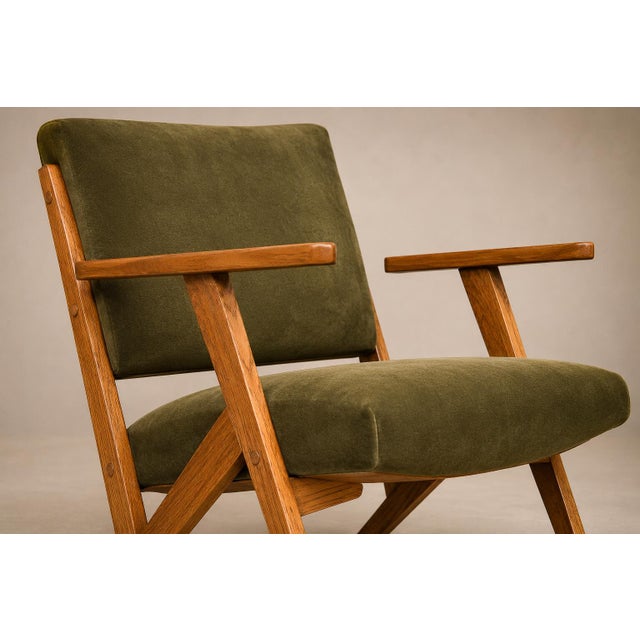 Brazilian Modern Armchair by José Zanine Caldas in Pau Marfim & Dedar Velvet, 1950s For Sale In New York - Image 6 of 18