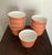 Coral / Orange Small Porcelain Bowls With Gilt Chain Design - Set of 8 For Sale - Image 4 of 4