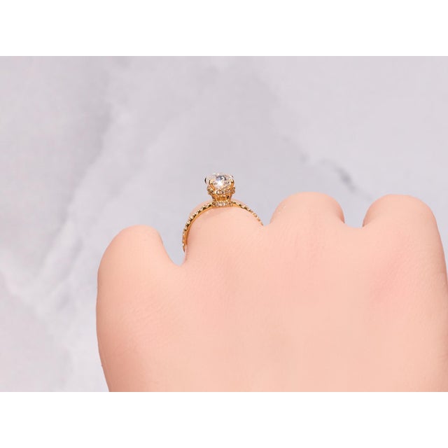 The West River: 2.12 Carat Pear Shaped Diamond Engagement Ring For Sale - Image 13 of 15