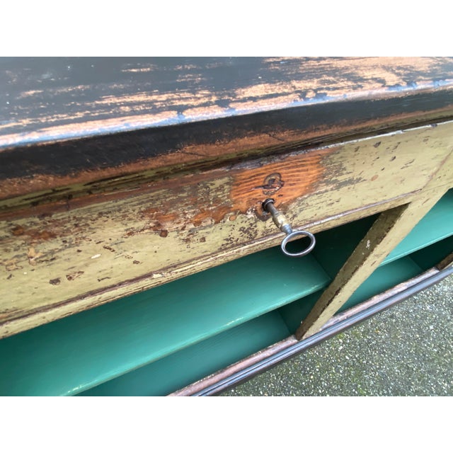 1920s Antique French Grocery Counter, 1920s For Sale - Image 5 of 14