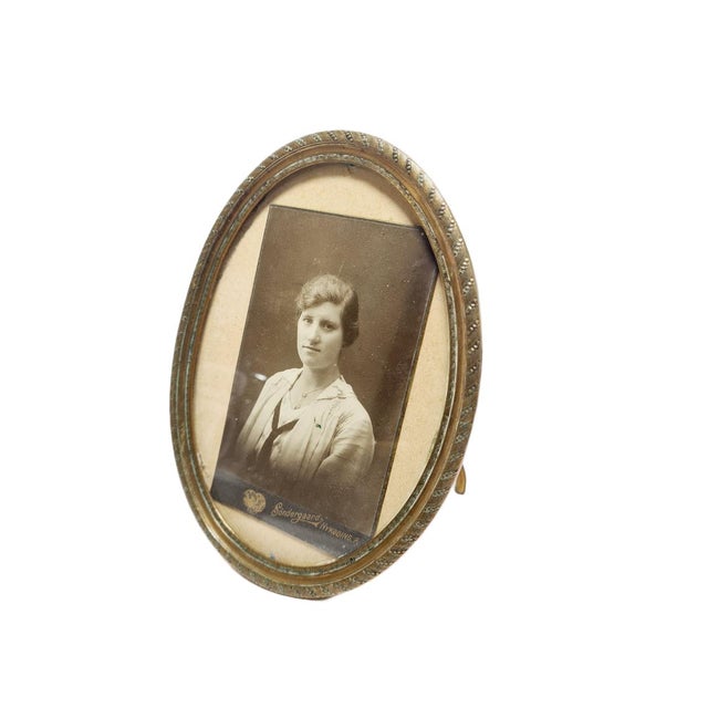 Metal Bronze Clasicisst Frame, France, 1890s For Sale - Image 7 of 9