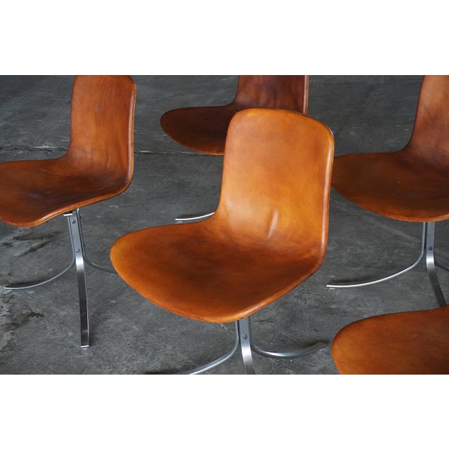 Poul Kjærholm PK9 Dining Chairs by Poul Kjærholm for E. Kold Christensen, Denmark, 1960s, Set of 8 For Sale - Image 4 of 11