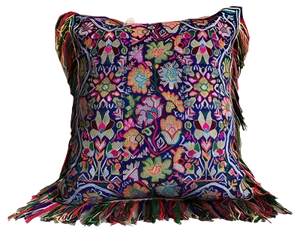 Blue Birds & Green Velvet Folktales Cushion from House of Ita