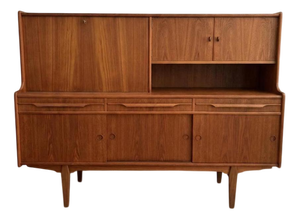Teak Highboard from Plyfa Mobler, Denmark, 1960s