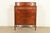 Antique French Regency Louis XVI Burled Walnut Highboy Dresser by Simmons Furniture, Circa 1930s For Sale - Image 14 of 14