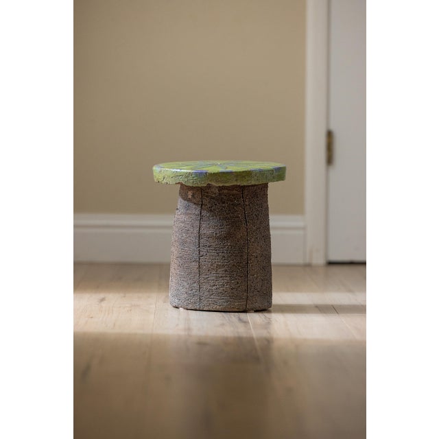 Stan Bitters 1970s Ceramic Garden Stool Attributed to Stan Bitters For Sale - Image 4 of 8