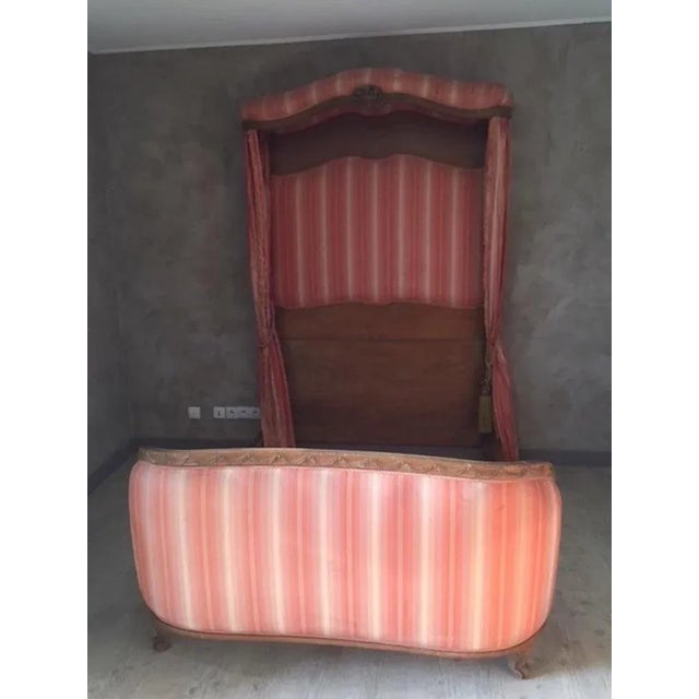 French Louis XVI Style Bed in Walnut, 1890s For Sale - Image 9 of 10