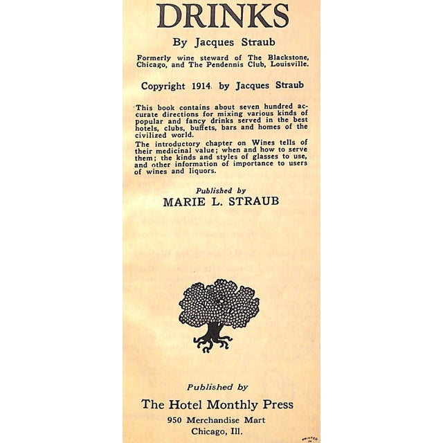 Traditional "Drinks" 1914 Straub, Jacques For Sale - Image 3 of 9