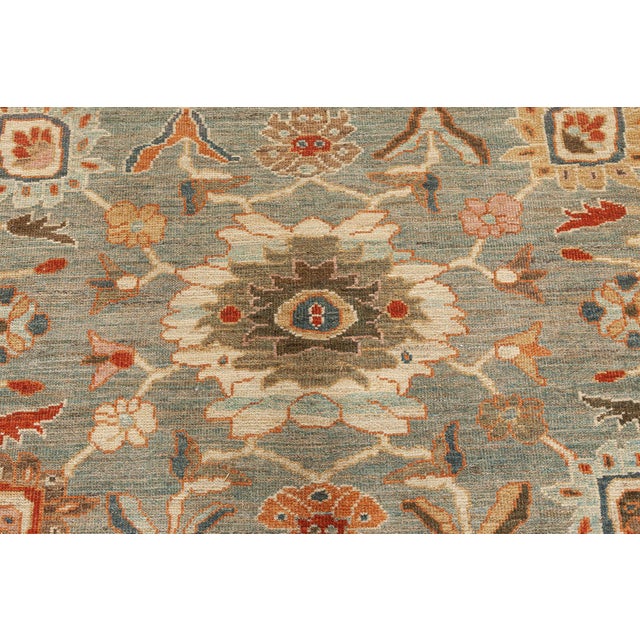 Early 21st Century Inspired Traditional Sultanabad Soft Beige Rug "Skyblossom" by Doris Leslie Blau For Sale - Image 5 of 7