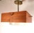 Minimalist Chandelier in Wood, Brass and Glass For Sale - Image 10 of 11