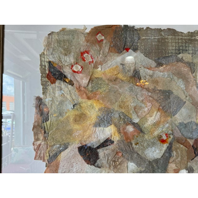 Susan Ullman, American (1943 - 2021) Mixed Media Collage Wall Art Painting For Sale - Image 9 of 12