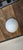 Metal Vintage Art Deco Milk Glass Globe Flush Mount Ceiling Light Hallway Entry Fixture For Sale - Image 7 of 11