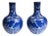 Chinese Temple Jars in Blue and White Porcelain Urns, Set of 2 For Sale
