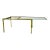 Mid 20th Century Expanded Glass and Brass Dining Table For Sale