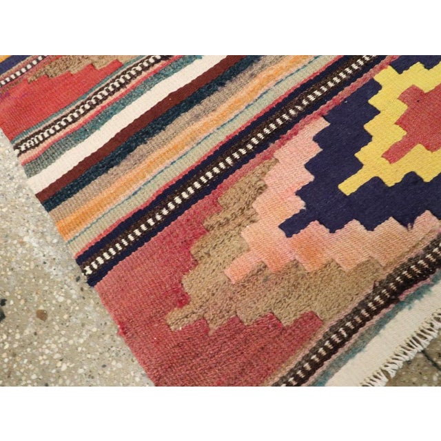 Red Galerie Shabab Collection Mid-20th Century Persian Flatweave Kilim Rug For Sale - Image 8 of 9