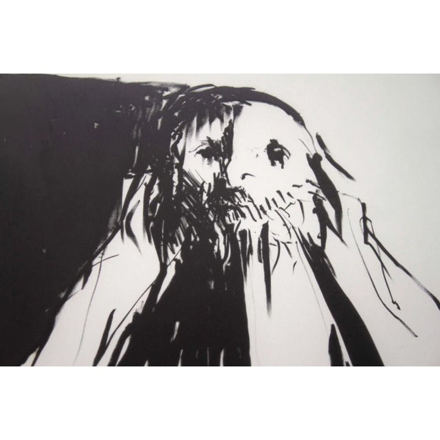 1971 The Patriarch Signed Modern Lithograph on Paper 87/160 Framed by Leonard Baskin For Sale In Detroit - Image 6 of 11