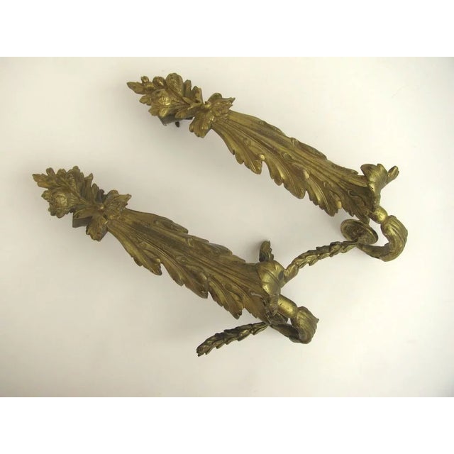 19th Century French Bronze d'ore Curtain Tie Backs Early 19th Century Gilt For Sale - Image 5 of 5