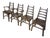 Brutalist Oak Dining Chairs, Set of 4 For Sale