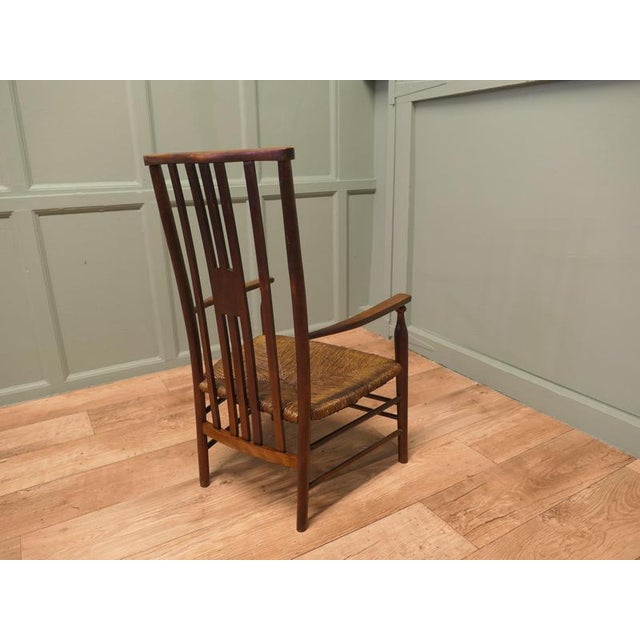 Liberty Rush Seated Low Armchair from Morris & Co., 1900 For Sale - Image 4 of 7