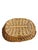 Brown Antique French Provincial Handwoven Wicker Gathering or Laundry Basket 29” Wide For Sale - Image 8 of 16