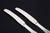 Evald Nielsen lunch knives, two pieces. Model number 14. Elegant lunch knives in sterling silver and stainless steel....