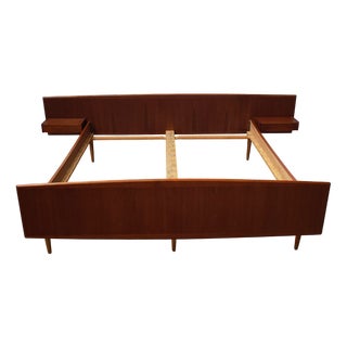 Mid-Century Modern Swedish Teak Bed, 1970 For Sale