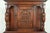 Berkey & Gay Style Antique English Jacobean Carved Oak Bar Cabinet, Circa 1920s For Sale - Image 10 of 16