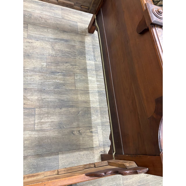 Antique Full Size Victorian Monumental Eastlake Carved High Back Bed For Sale - Image 14 of 16