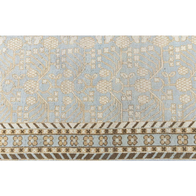 Traditional-Style Samarkand Tan Oversized Rug "Mosaika" by Doris Leslie Blau For Sale - Image 4 of 8