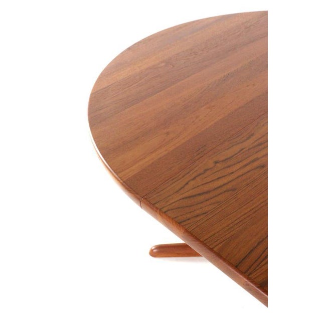 Danish Round 2-Way Extendable Stenum Dining Table For Sale - Image 6 of 16